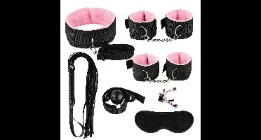 Oneay SM seksspeelgoedset (7 stuks), bondage set, pluche set met webbing, seksspeelgoed voor volwassenen, seksaccessoires, seksspelletjes.