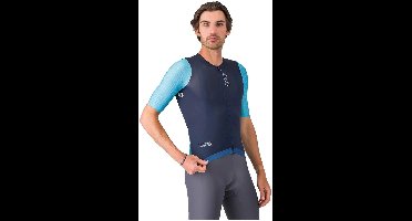 Castelli Corretto Korte Mouw Wielertrui Blauw S Man
