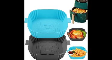 Siliconen bakvormen voor airfryers - Bakpapier voor airfryers, siliconen bakvormen voor airfryers, siliconen bakvormen