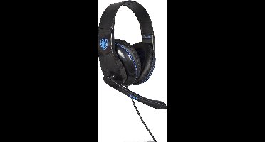 Gaming Headset - Koptelefoon PC - PC Gaming - Crystal Clarity Sound - 200g - Blauw