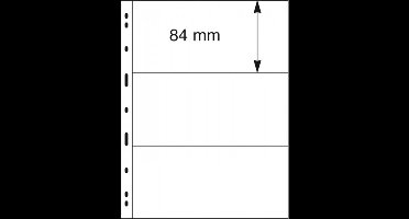 UNIPLATE bladen met 3 stripes ( 8mm), zwart, verpakking van 5