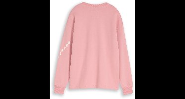 Tom Tailor - Oversized sweatshirt met print - Maat 164 - blush rose