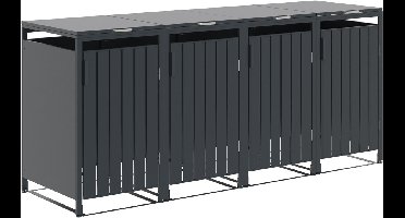 Garden Impressions BinPort antraciet containerbox voor 4 containers