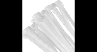 Tyraps TRANSPARANT 350 x 7,6mm - 100 stuks zakje