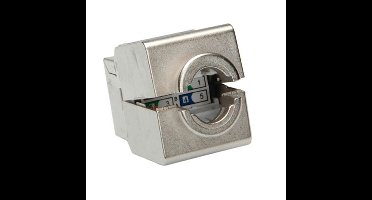 ROLINE Cat.6 (Class E) Keystone, afgeschermd, zilverkleurig, geen gereedschap nodig