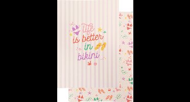 Kangaro schriften - Beach Happy - A4 - lijn - 4 stuks - K-PM310003