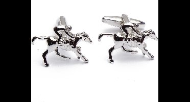 Manchetknopen - Paard Paardrijden Racepaard Jockey