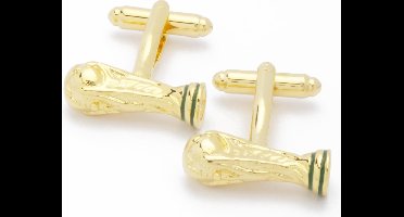 Manchetknopen - Voetbal Beker World Cup Goud