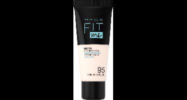 Maybelline New York - Fit Me Matte + Poreless Foundation - 095 Fair Porcelain - Medium Dekkende Foundation met Matte Finish voor de Normale tot Vette Huid - 30 ml