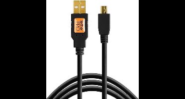 Tether Tools TetherPro USB 2.0 Male to Mini-B 5 pin, 4.6m zwart