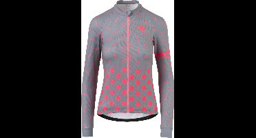 AGU Sprinkle Dot Fietsshirt Lange Mouwen Essential Dames Fietsshirt - Maat L - Grijs