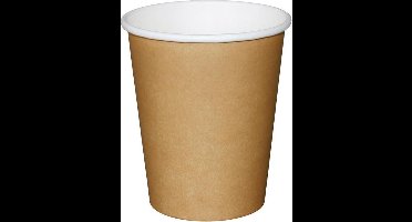 Hot cup enkelwandig Kraft lichtbruin 24cl (Box 1000)