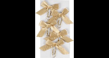 Paperclips Met Strik Goud 40 X 70 Mm 5 Stuks