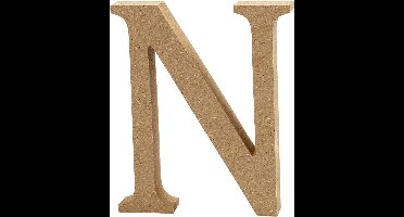 Creative Letter N Mdf 13 Cm