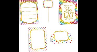 Amscan Tafeldecoratie Buffet Regenboog 12-delig