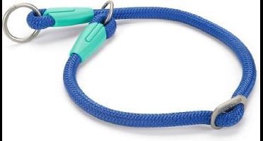 Beeztees nylon halsband rond Nikra blauw 50 cm x 10 mm