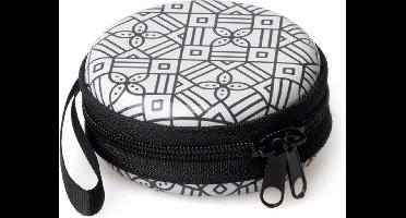 Balvi Portemonnee Geometry 7 X 3 Cm Metaal Zwart/wit