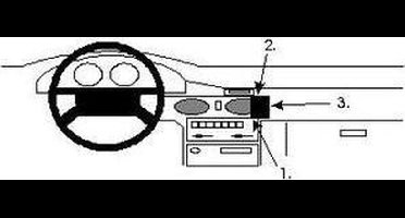 Brodit ProClip houder geschikt voor Mazda 626 1992-1997 Angled mount