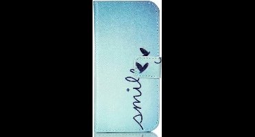 Telefoonhoesje - Bookcase Geschikt voor: Samsung Galaxy S20 Plus Bookcase hoesje - Smile