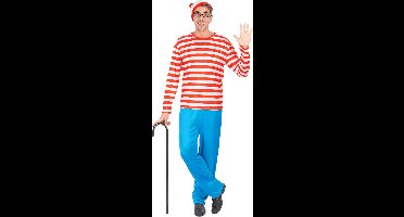 Vegaoo - Gestreepte wandelaar kostuum voor volwassenen