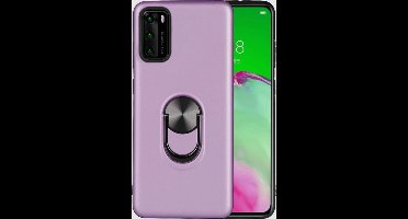 Hoesje Geschikt voor Huawei P40 Pro hoesje Shockproof Armor case - back cover – TPU – Licht Paars