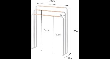 Yamazaki Handdoekenrek Badkamer - Plain - Wit