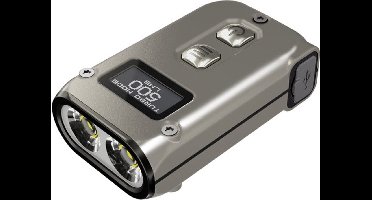 NiteCore TINI 2 Titanium Zaklamp werkt op een accu LED 500 lm 22 g