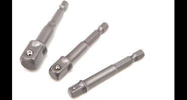 HBM 3 Delige Bit - Dop Adapterset met HEX Aansluiting