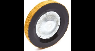 HBM 200 mm. Leren Afbraamschijf voor de HBM Gereedschapslijpmachine