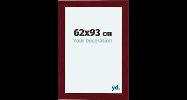 Your Decoration - Fotolijst 62x93 cm - MDF - Wijnrood Geveegd - Como