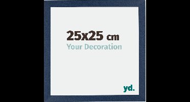 Your Decoration - Fotolijst 25x25 cm - MDF - Donkerblauw Geveegd - Mura