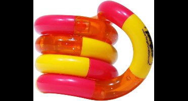 Tangle Toys Junior Classic - Fidget toy voor stressvermindering - Roze/Oranje/Geel