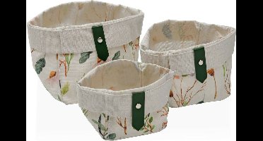 Basket spelset Versa Sansa Vierkant 14 x 14 x 14 cm Textiel