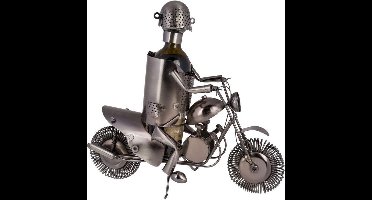 Out of the Blue wijnstandaard metaal motor rijder