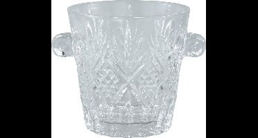 PTMD Glas Glass - 23x17x17 cm - Glas - Transparant