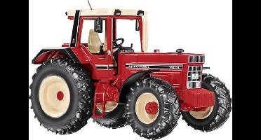 WIKING 077852 IHC 1455 XL Model-tractor, 1:32, metaal/kunststof, vanaf 14 jaar, verwisselbare uitlaatpijpen, verwijderbaar contragewicht, deuren kunnen open