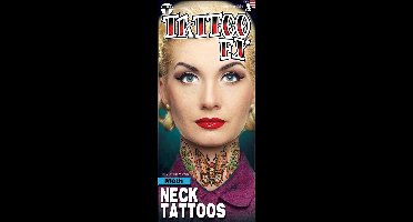 Partychimp Neptatoeage Neck Tattoo Moth Polyester