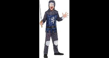 Smiffys - Medieval Knight Kinder Kostuum - Kids tm 9 jaar - Blauw