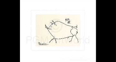 Kunstdruk Pablo Picasso - Le petit cochon 60x50cm