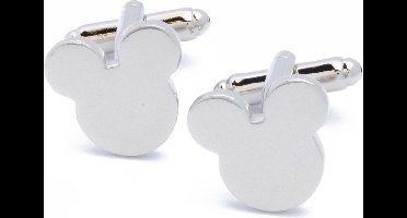 Manchetknopen - Muis Mouse Oren Zilverkleurig