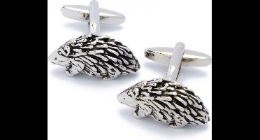 Manchetknopen - Stekelvarken Zilverkleurig