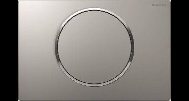 Geberit Sigma10 bedieningsplaat - 2-toets spoeling - ronde knop - matchr./gl.chr./matchr.
