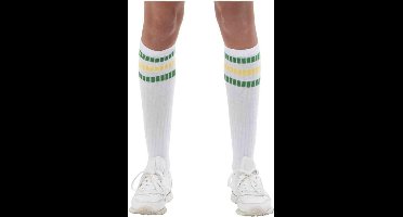 Smiffys - 80s Sports Kostuum Sokken - Wit