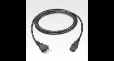 Zebra power cord, C13, IT