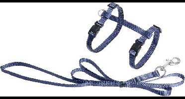 Flamingo Kattentuig met Lijn - 110 cm - Blauw