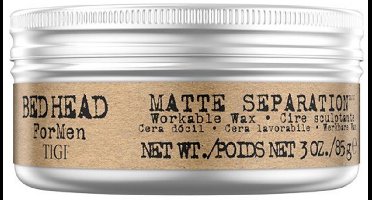 TIGI Bed Head Matte Separation Workable Wax - Haarwax voor mannen - 85 gr