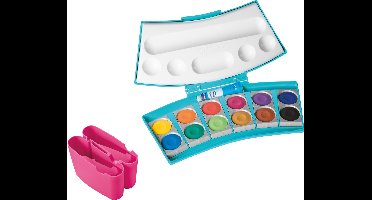 Pelikan dekverfdoos ProColor turkoois/roze - 12 kleuren