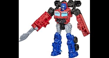 Transformers Rise of the Beasts Battle Changer - F4605 - 11 cm gelede en converteerbare figuur - Optimus Prime