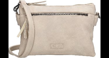 Beagles Ferro Crossbody Schoudertas - Dames Tas - Lichttaupe