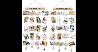Hangende Fotolijst Set, Photo Frames voor Muurdecoratie, 2 Stuks met Stickers